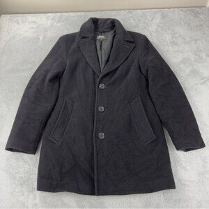 Mackage Dillon Coat Black Wool Cashmere Blend Size Medium